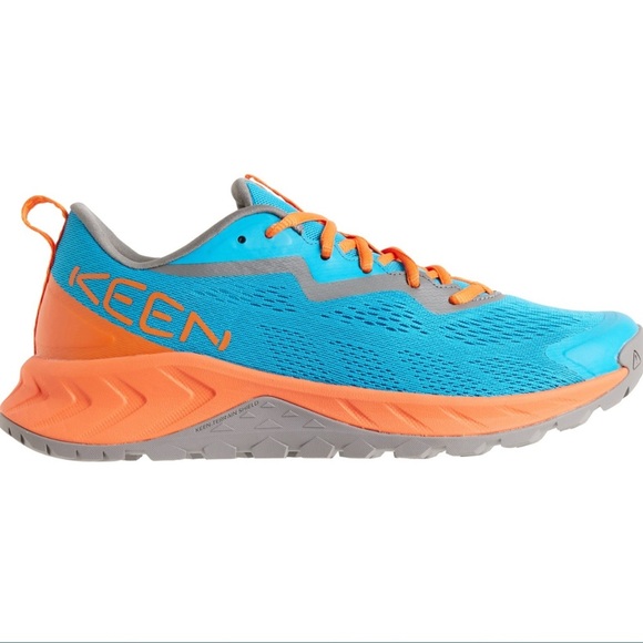 Keen (NWT) Men's Athletic Running Trail Shoes - Blue and Orange, Size 10 - Picture 2 of 10